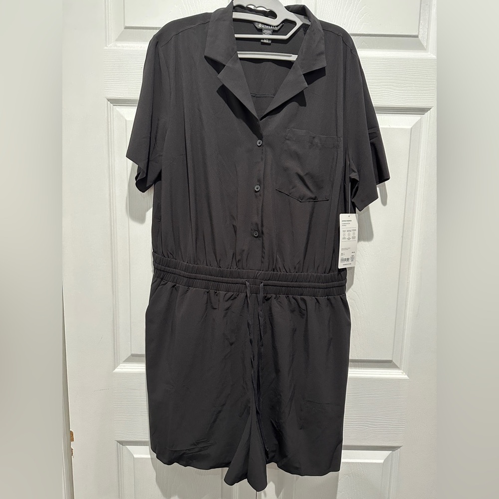 NWT - Athleta - Avenue Romper - Black - sz L Tall